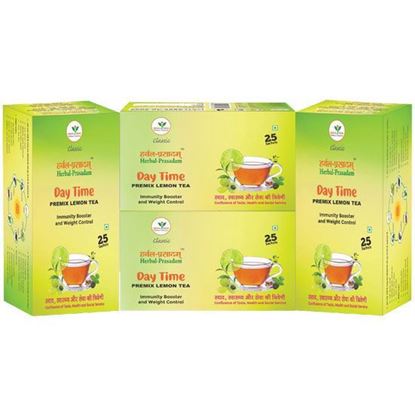 Picture of Day Time Premix Lemon Tea Combo Pack of 4 (100 Pouches)